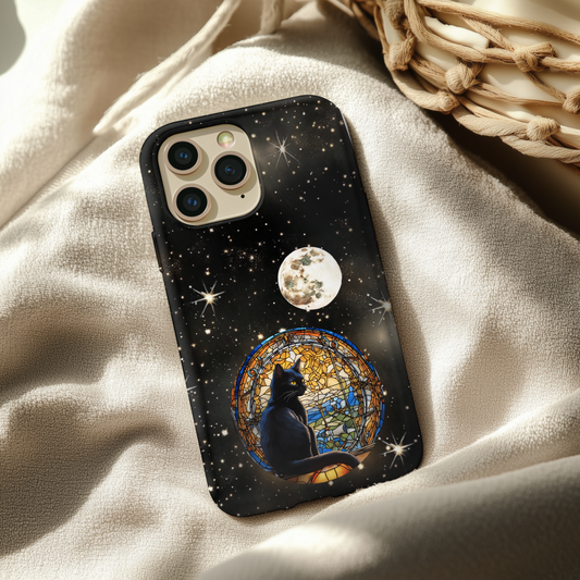 Galaxy Cat Phone Case, Tough Cases for Cat Lovers, Unique Gift for Animal Enthusiasts, Cosmic Pet Protection, Stylish Accessory
