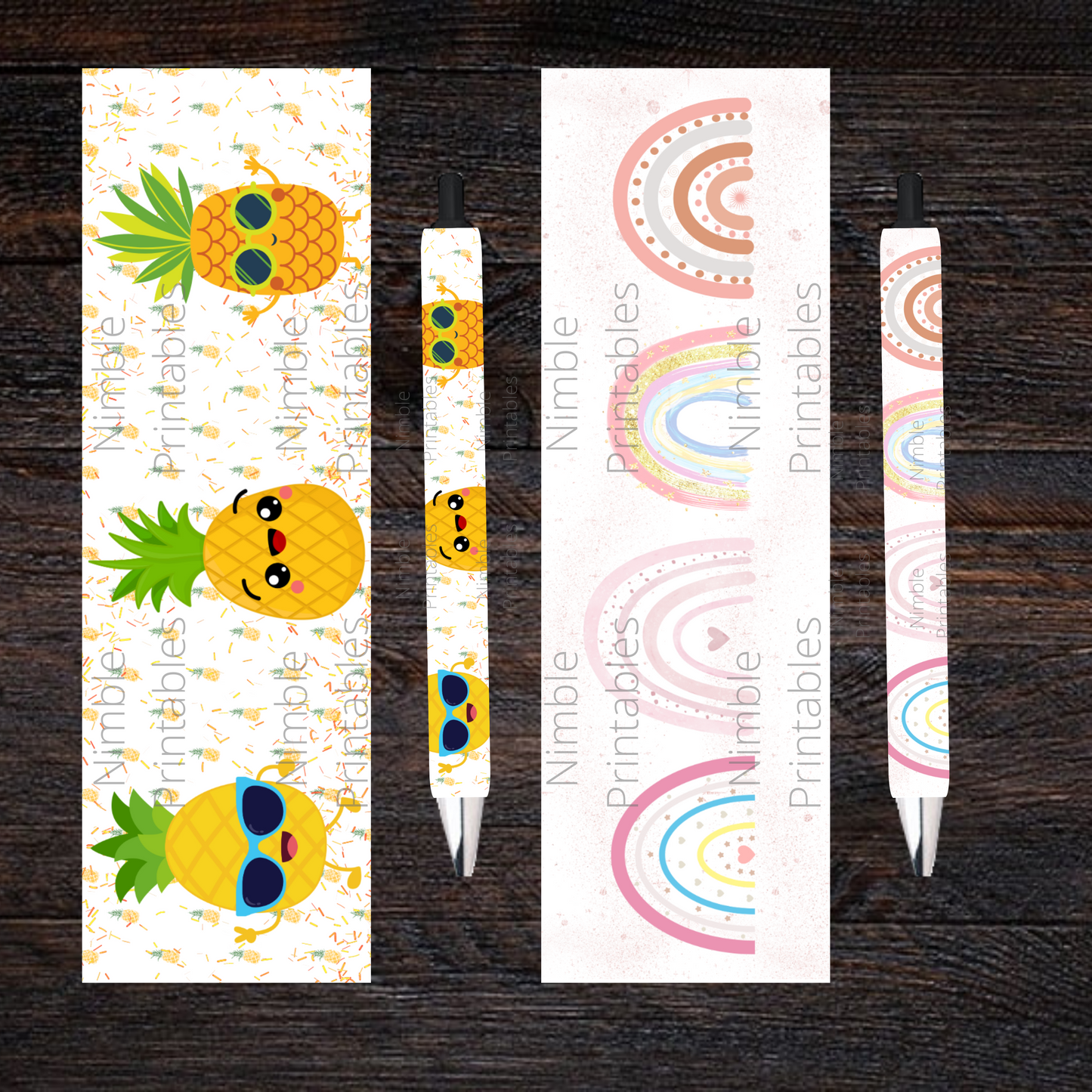 Pen Wraps Bundle Summer PNG, Pen Wrap PNG, Glitter PNG, Boho PNG, Rainbow PNG, Transparent Background, Digital Downloads, Instant Download