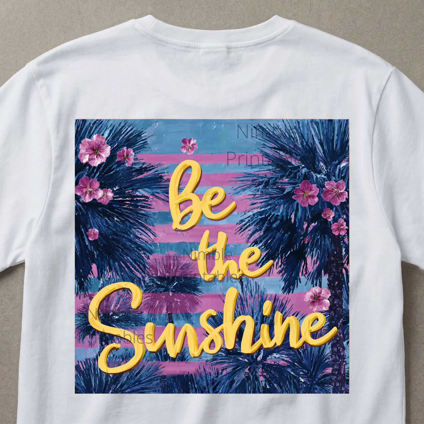 Be the Sunshine PNG, Mental Health Png, Positive Quote Png, palm tree png, Floral png, Sublimation Design Instant Digital Download