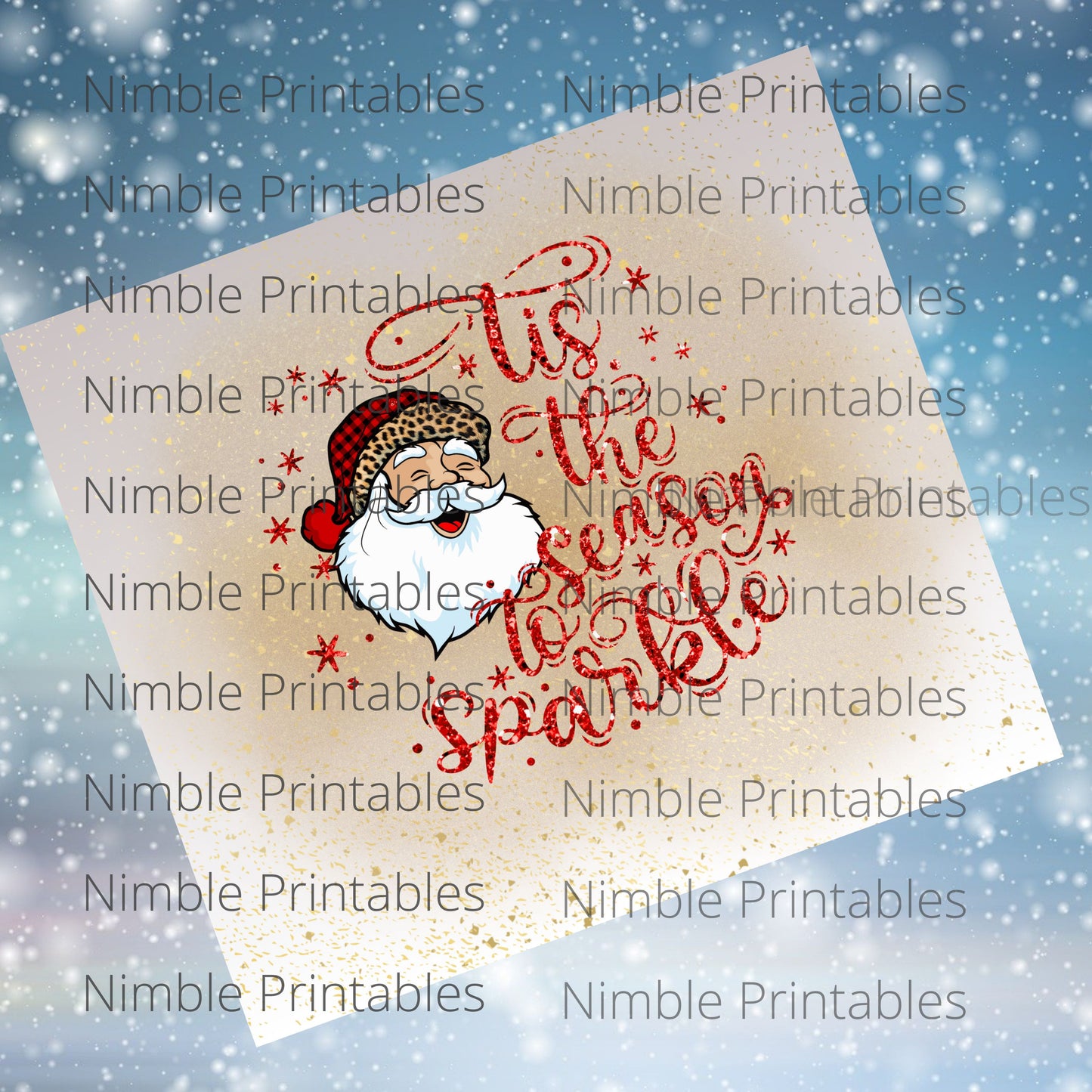 Christmas Tumbler Wrap 20z Skinny Tumbler Sublimation Design Digital Download PNG Santa Claus Tumbler Wrap Christmas PNG
