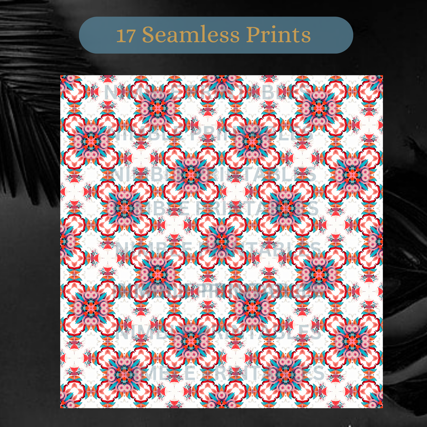 Bright Color Pallet Digital Paper Pack Seamless Pattern Scrapbook Paper Vibrant Background, Digital Download, Digital Paper Pattern