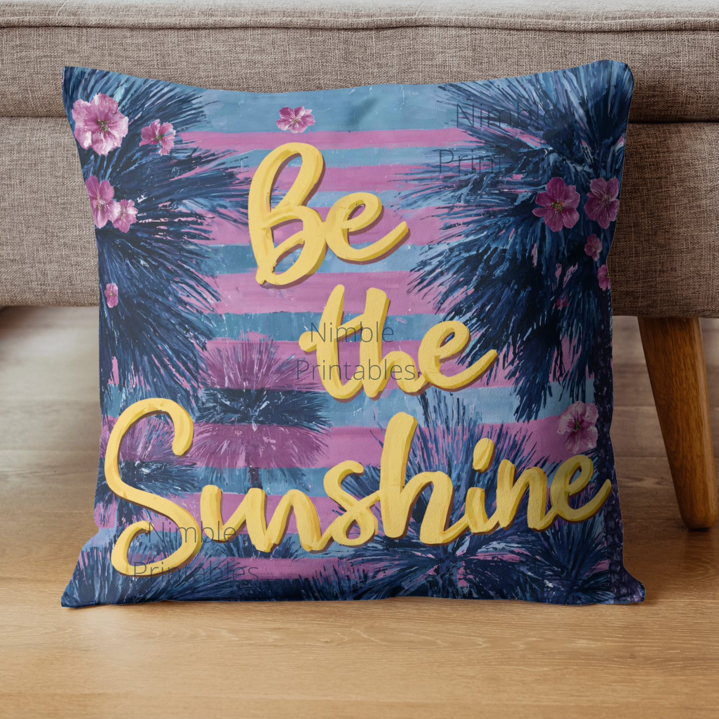 Be the Sunshine PNG, Mental Health Png, Positive Quote Png, palm tree png, Floral png, Sublimation Design Instant Digital Download