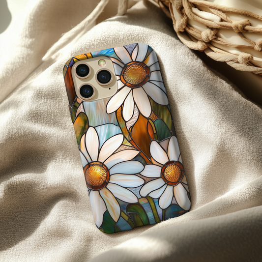 Stained Glass Dasiy Aesthetic Phone Case for iPhone