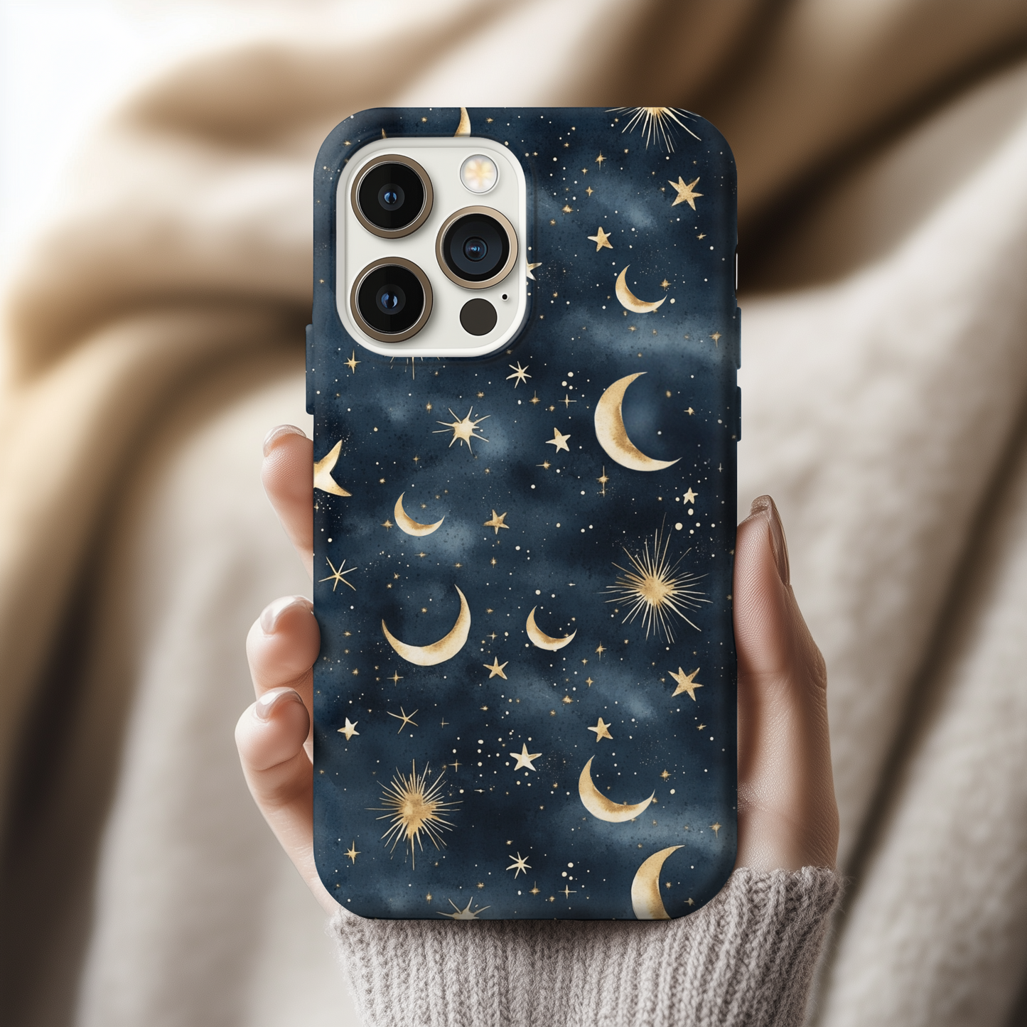 Celestial Phone Case - Tough Cases with Moon and Stars Design, Galaxy Phone Cover, Night Sky Accessories, Astrology Gift, Space [...]
