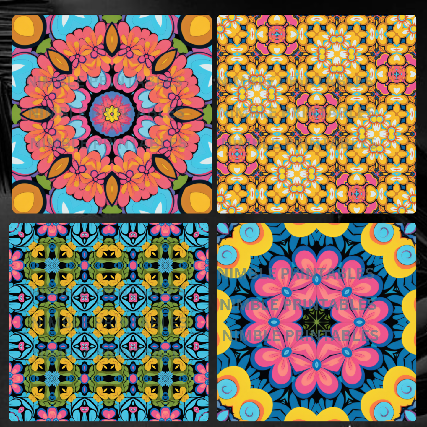Colorful Background Digital Paper Pack Seamless Pattern Scrapbook Paper Digital Download, Digital Paper Pattern