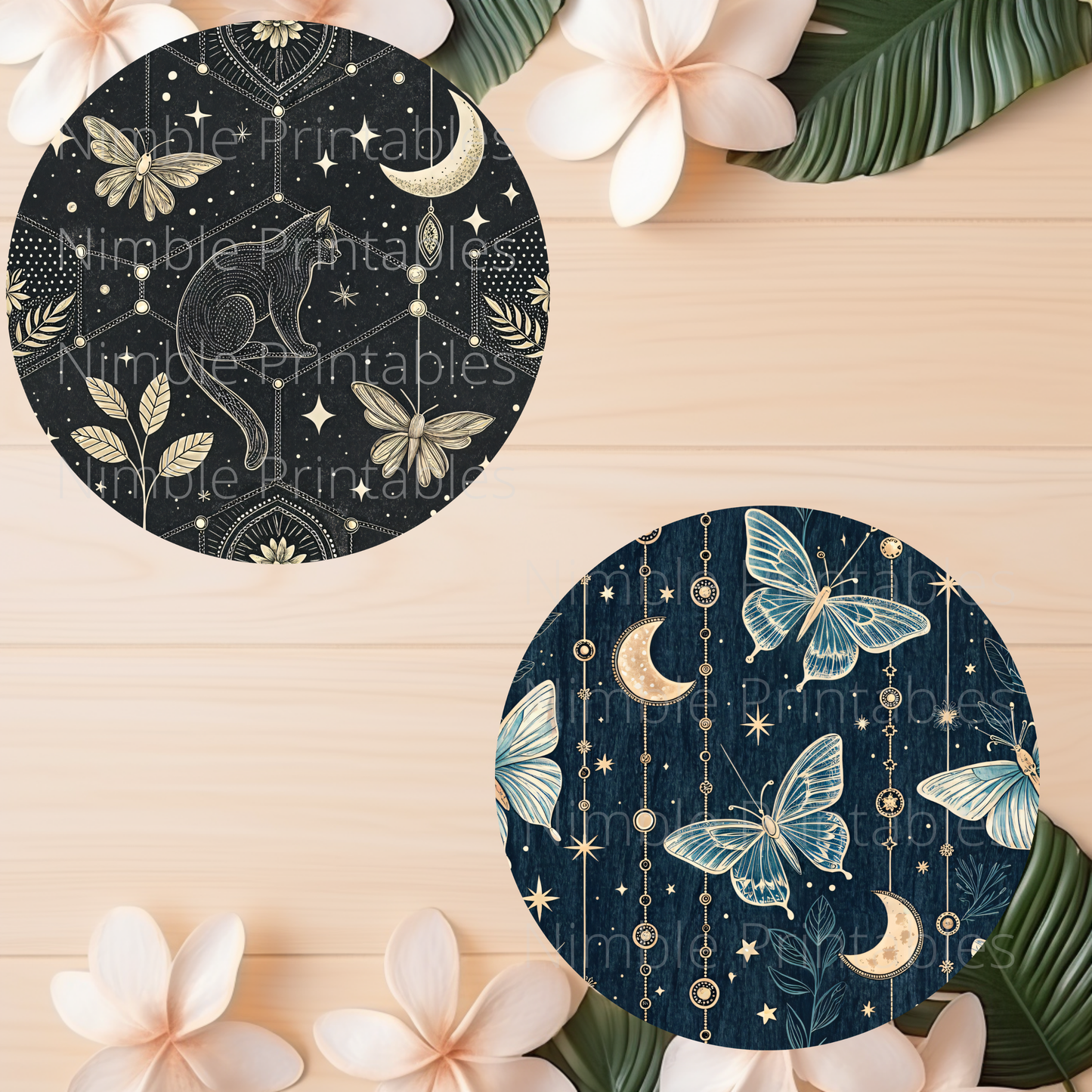 Luna Moth Car Coaster PNG, Car Coaster PNG, Instant Downloads Sublimation Design Car Accessories Snake, PNG, Cat PNG, Gothic PNG