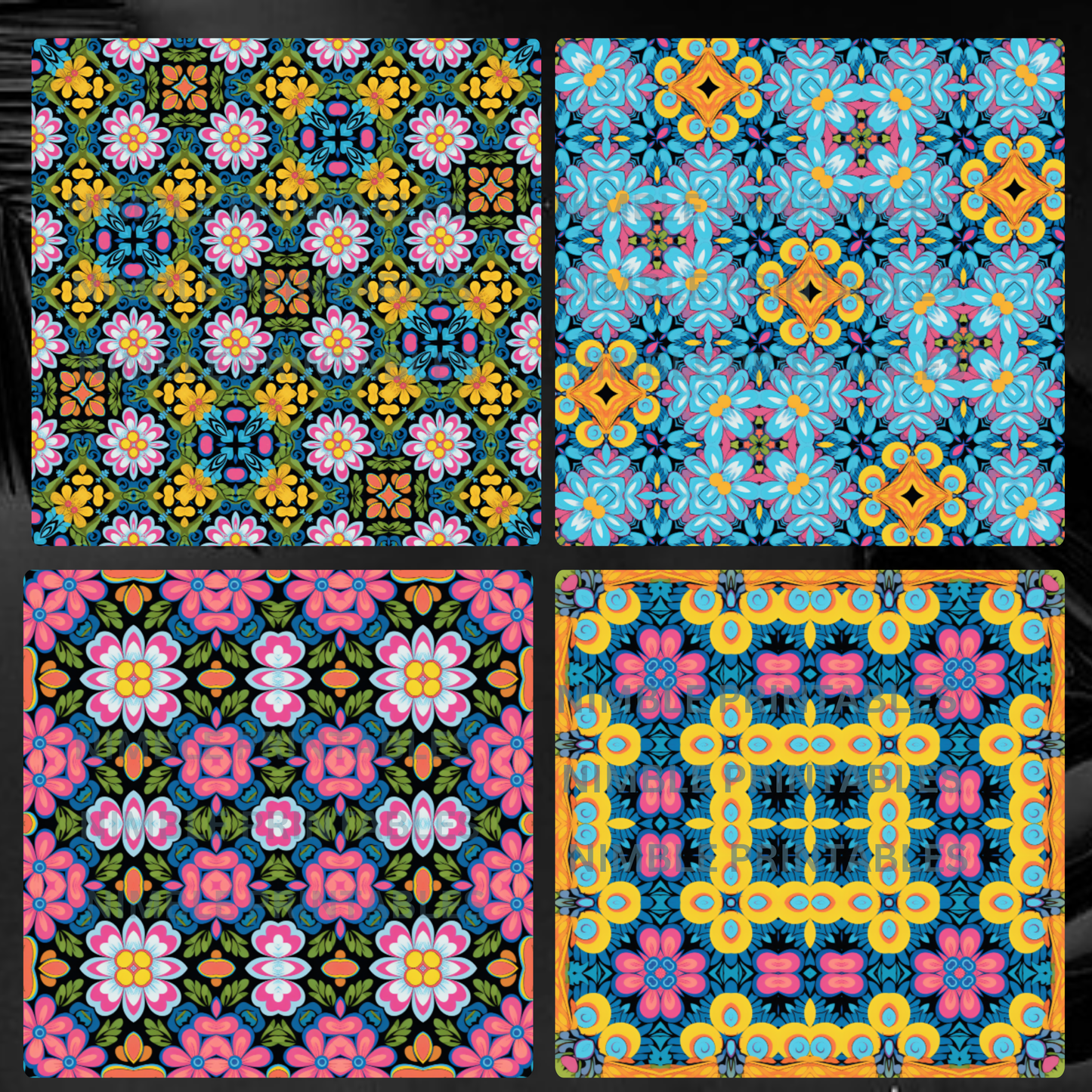 Colorful Background Digital Paper Pack Seamless Pattern Scrapbook Paper Digital Download, Digital Paper Pattern