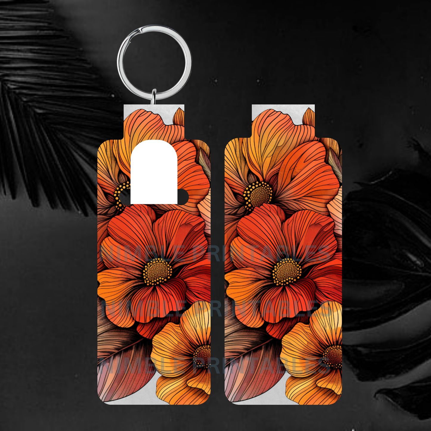 Autumn Boho Floral Skinny Lip Balm Sublimation Bundle Lip Balm Holder PNG Chapstick Holder PNG Sublimation Images Instant Download