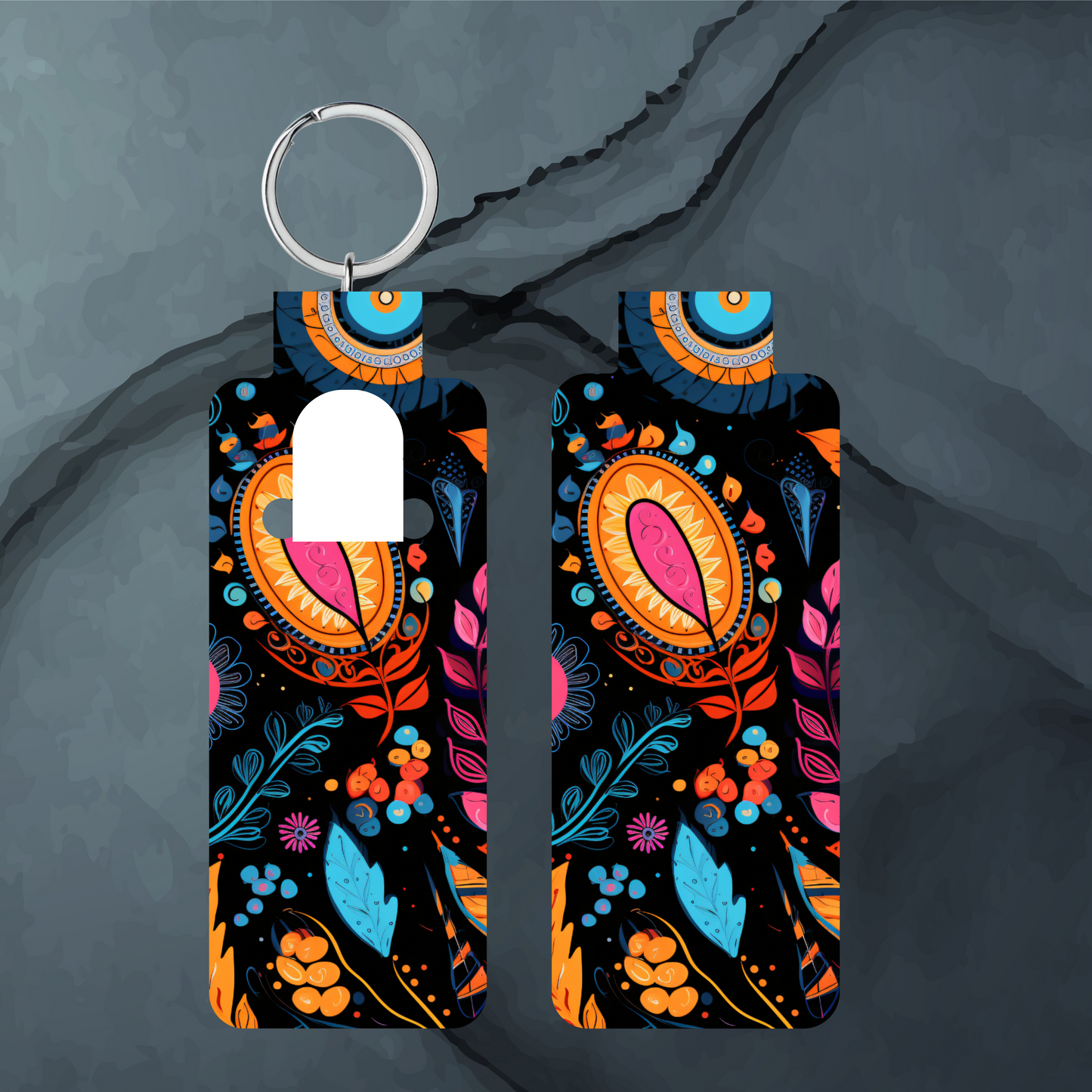 Boho Hippie Skinny Lip Balm Sublimation Bundle Skinny Lip Balm Holder PNG Key Ring Tag Fob Digital Downloads, Instant Download PNG