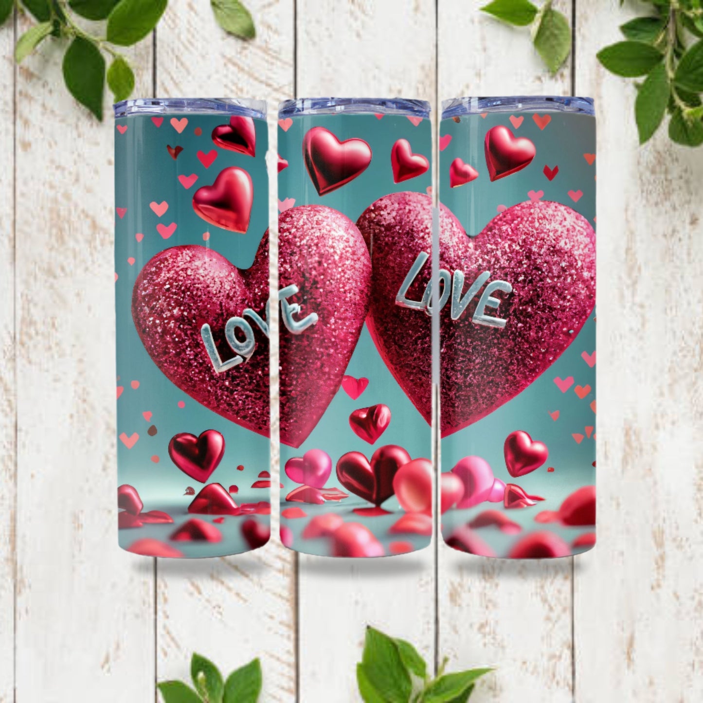 Valentine's Day Tumbler Wrap Design 20z Tumbler Digital Download PNG, Digital File Sublimation Tumbler Wrap Love PNG, Hearts PNG