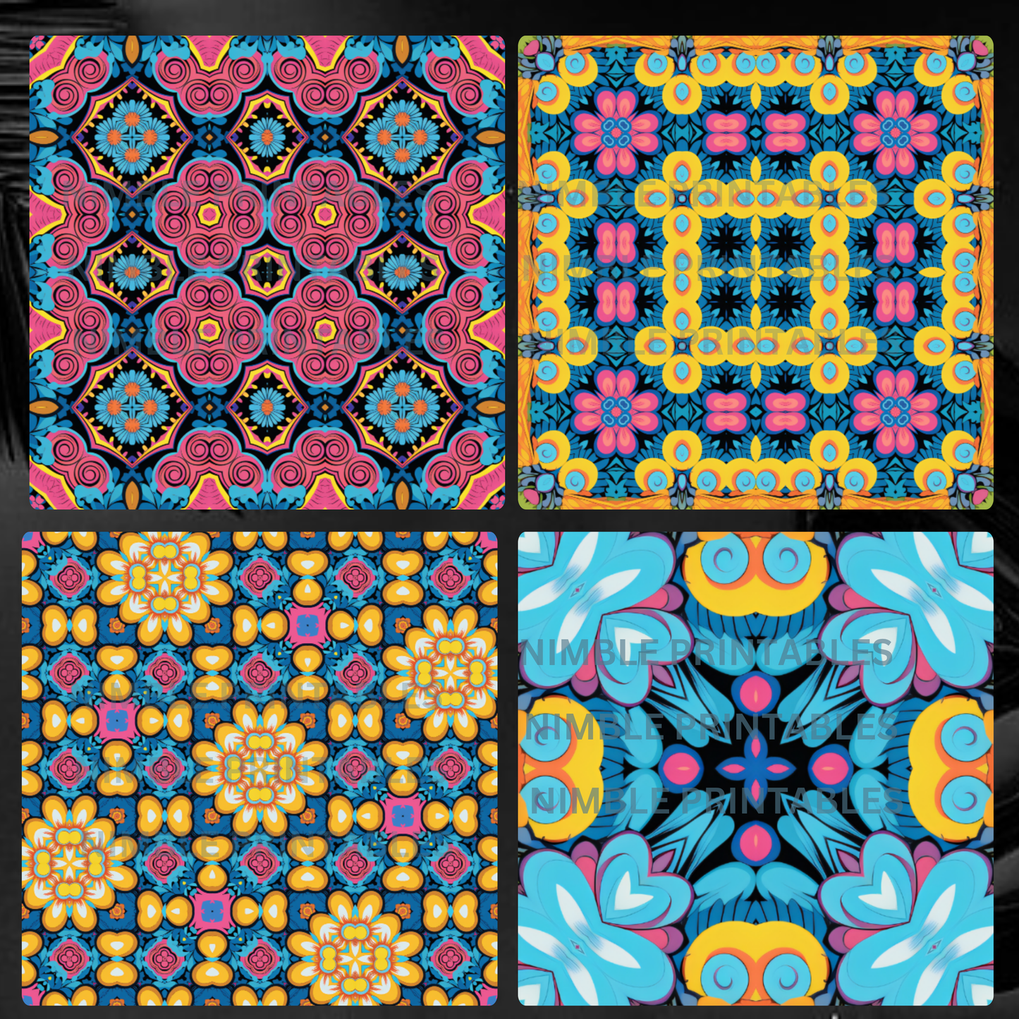 Colorful Background Digital Paper Pack Seamless Pattern Scrapbook Paper Digital Download, Digital Paper Pattern