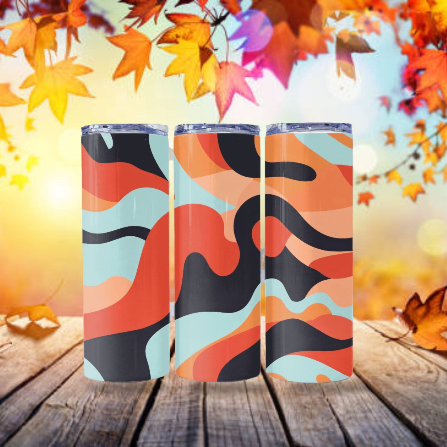 Gorpcore Aesthetic Tumbler Wrap 20z Skinny Tumbler Sublimation Design Digital Download PNG Colorful Camouflage Design