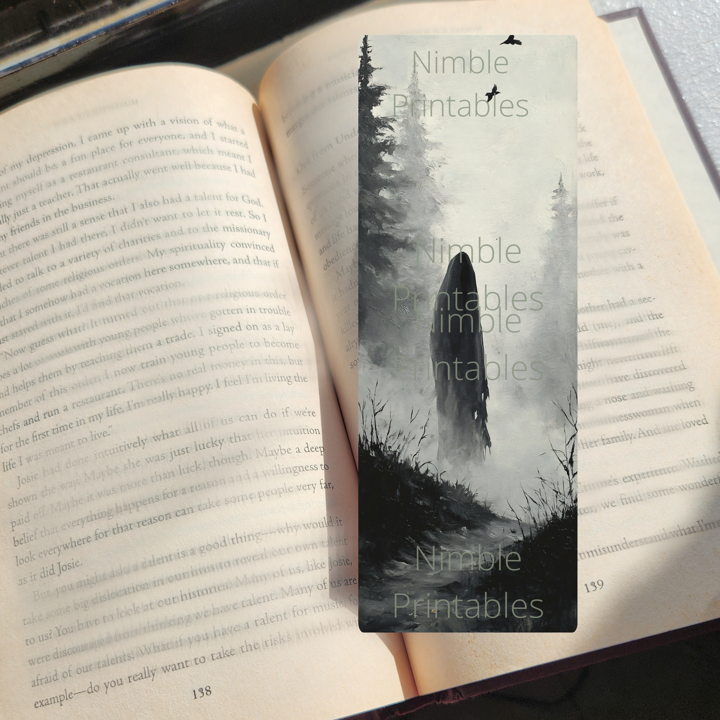 Printable Halloween Bookmarks Bundle PNG & JPG, Spooky Goth Witch, Ghost, Skeleton Fantasy, Dark Academia, Digital Instant Download