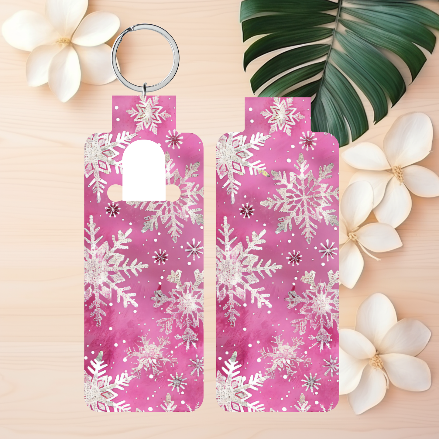 Snowflake Skinny Lip Balm Sublimation Bundle, Chapstick Holder PNG Key Ring Tag Key Fob Digital Downloads, Instant Download Winter PNG