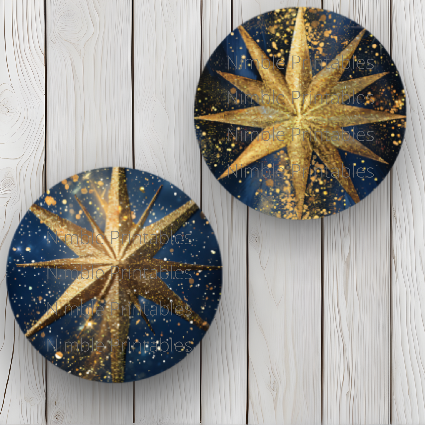 Celestial Star Car Coaster PNG, North Star PNG, Instant Downloads Sublimation Bundle Design Car Accessories