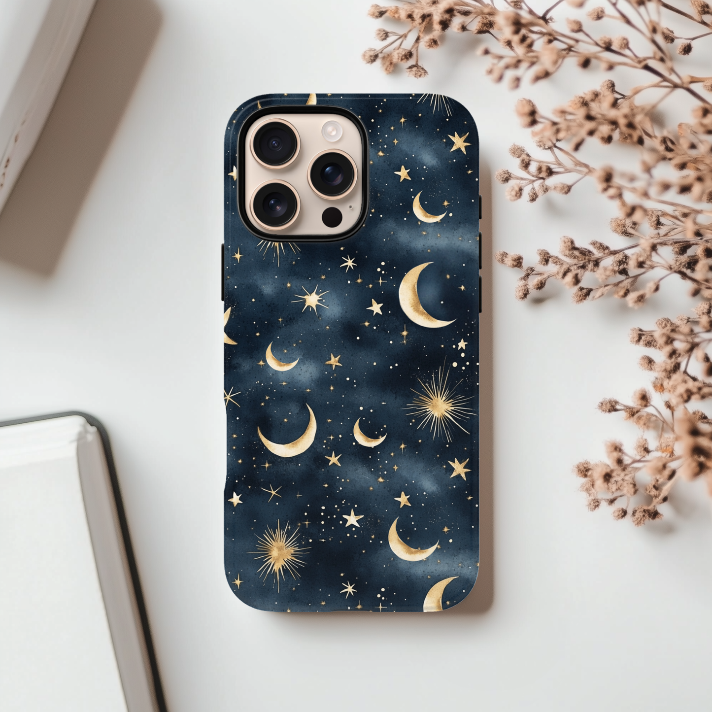 Celestial Phone Case - Tough Cases with Moon and Stars Design, Galaxy Phone Cover, Night Sky Accessories, Astrology Gift, Space [...]