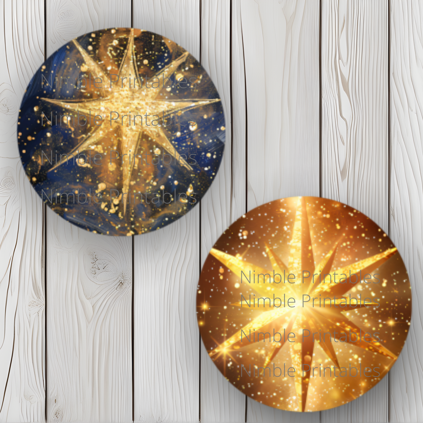 Celestial Star Car Coaster PNG, North Star PNG, Instant Downloads Sublimation Bundle Design Car Accessories