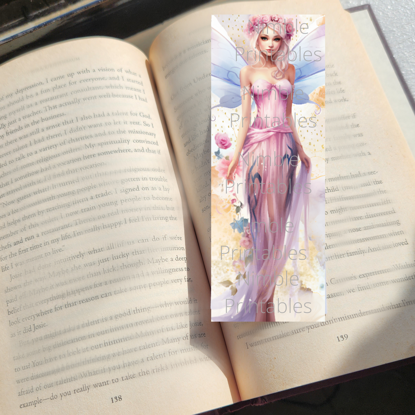 Fantasy Fairy Printable Bookmarks Bundle, Digital Downloads, Watercolor Bookmark, 15 PNG and 15 JPG Bookmark Sublimation Book Lover