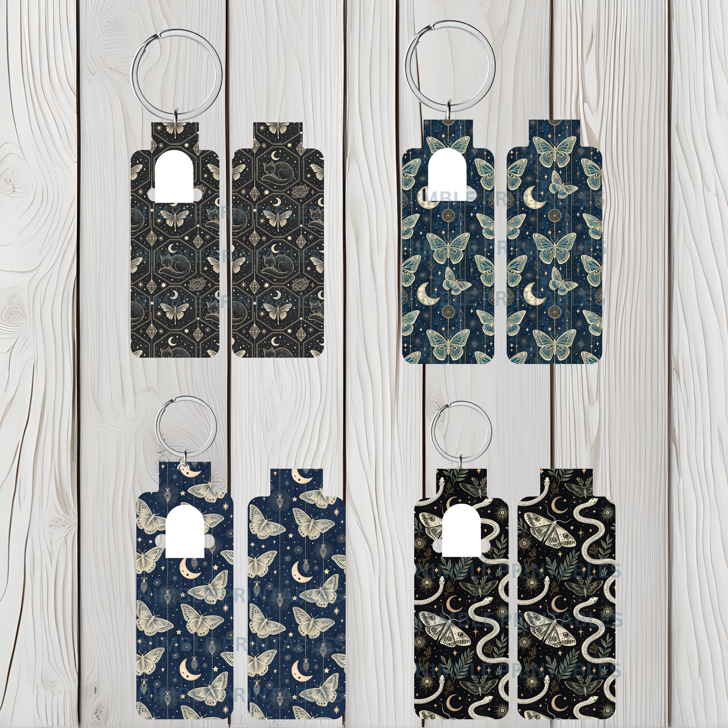 Vintage Floral Luggage Tags, Custom Travel Accessories, Elegant Suitcase Tags, Unique Gift for Travelers, Stylish Bag Identifiers, Set of